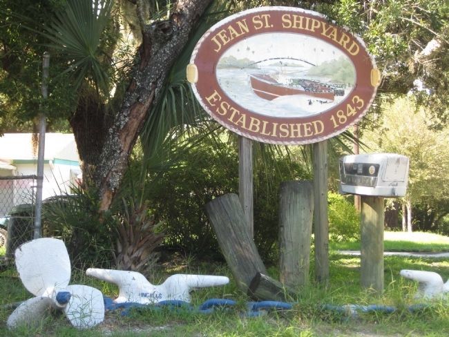 Jean Street Shipyard Sign image. Click for full size.