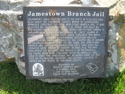Jamestown Branch Jail Marker image. Click for full size.