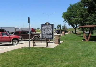 Wide view of the Historic Grinnell Marker image. Click for full size.