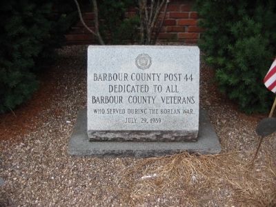 Barbour County Korean War Memorial image. Click for full size.