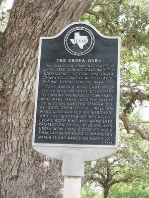 The Urrea Oaks Marker image. Click for full size.