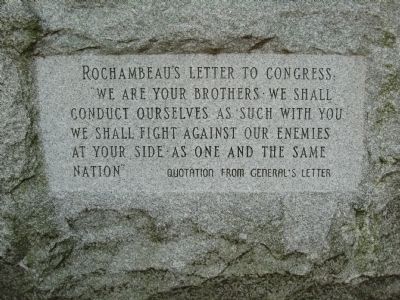 Rochambeau Marker. Click for full size. Rochambeau Marker image. Click for full size.