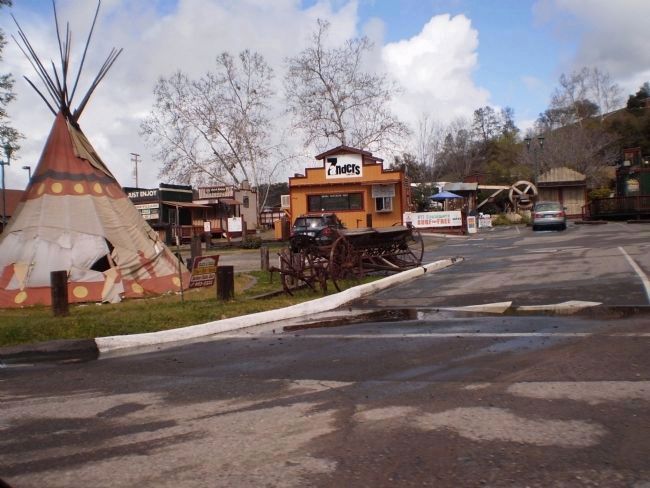 Parking Lot Behind the Coarsegold Marker image. Click for full size.
