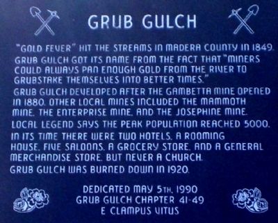 Grub Gulch Marker image. Click for full size.