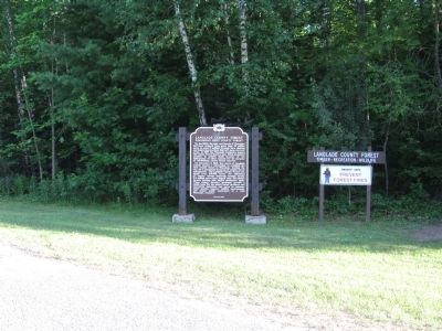 Langlade County Forest Marker image. Click for full size.