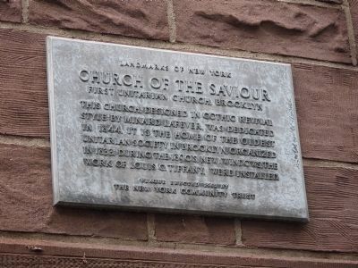 Church of the Saviour Marker image. Click for full size.