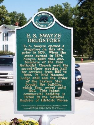 E. S. Swayze Drugstore Marker image. Click for full size.