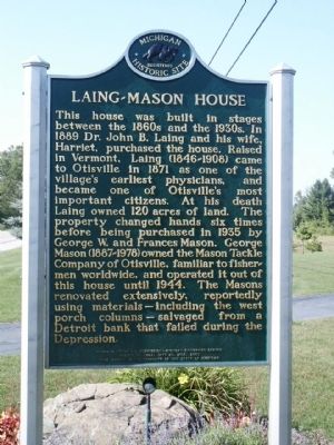 Laing-Mason House Marker image. Click for full size.