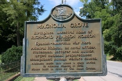 Magnolia Grove Marker (prior to repainting). image. Click for full size.
