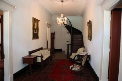 Entrance hall with winding stairs at Magnolia Grove image. Click for full size.