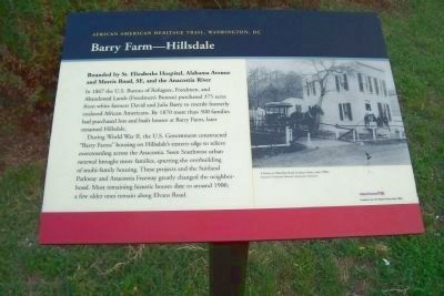 Barry Farm - Hillsdale Marker image. Click for full size.