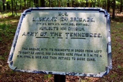 Lauman's Brigade Tablet image. Click for full size.