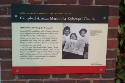 Campbell African Methodist Episcopal Church Marker image. Click for full size.