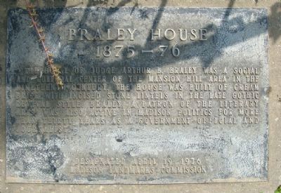 Braley House Marker image. Click for full size.