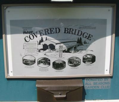 The Philippi Covered Bridge Marker image. Click for full size.