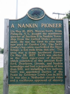 A Nankin Pioneer Marker image. Click for full size.