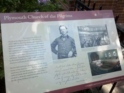 Plymouth Church of the Pilgrims Marker image. Click for full size.