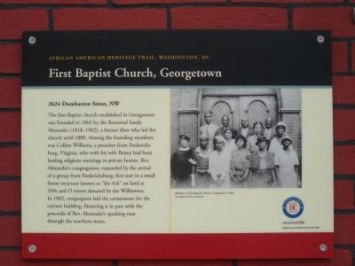 First Baptist Church, Georgetown Marker image. Click for full size.