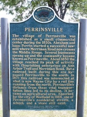 Perrinsville Marker image. Click for full size.
