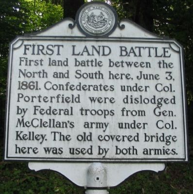 First Land Battle Marker image. Click for full size.