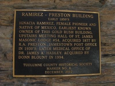 Ramirez – Preston Building Marker image. Click for full size.