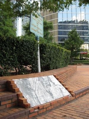Tampa's First Paved Sidewalk Marker image. Click for full size.
