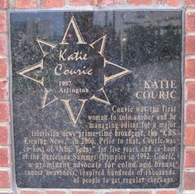 Katie Couric Marker image. Click for full size.