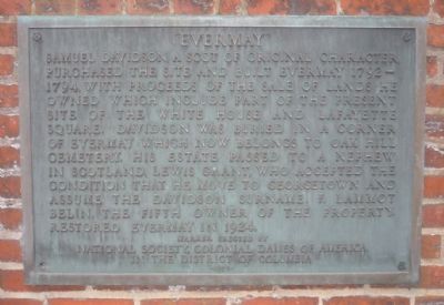 Evermay Marker. Click for full size. Evermay Marker image. Click for full size.