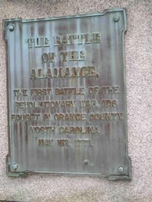 The Battle of the Alamance Marker image. Click for full size.