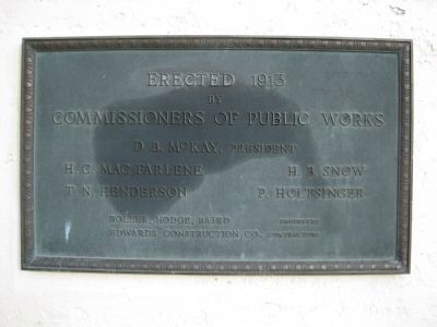 Kennedy Boulevard Bridge Plaque image. Click for full size.