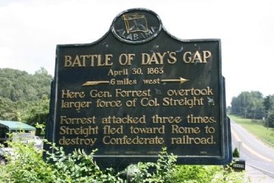 Battle of Day’s Gap Marker image. Click for full size.