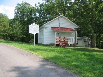 Historic Campbell School and Marker. Click for full size. Historic Campbell School and Marker image. Click for full size.
