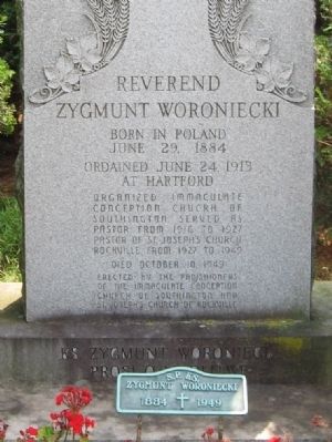 Reverend Zygmunt Woroniecki Marker image. Click for full size.