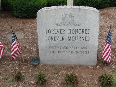 Forever Honored Forever Mourned Marker. Click for full size. Forever Honored Forever Mourned Marker image. Click for full size.