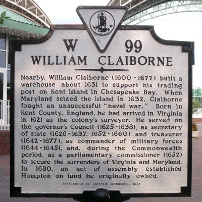 William Claiborne Marker image. Click for full size.