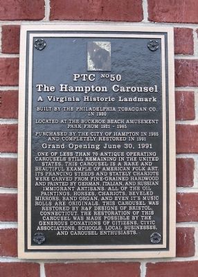The Hampton Carousel Marker image. Click for full size.