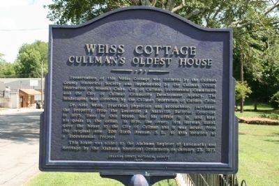 Weiss Cottage Marker image. Click for full size.