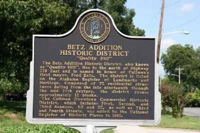 Betz Addition Historic District Marker image. Click for full size.