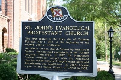 St. John’s Evangelical Protestant Church Marker image. Click for full size.