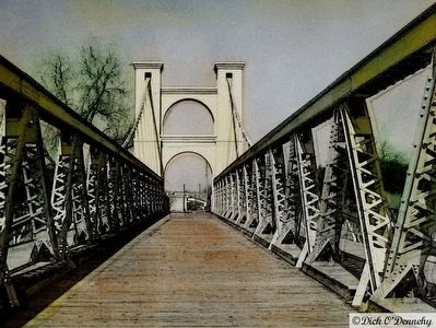 The Waco Suspension Bridge image. Click for full size.