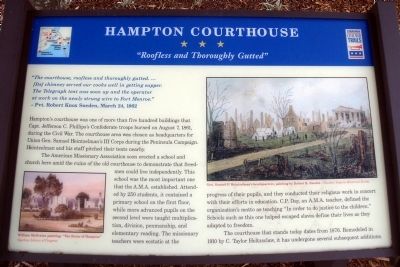 Hampton Courthouse CWT Marker image. Click for full size.