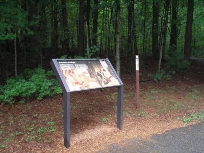 Sustained Firefight Marker at Tour Stop #3. Click for full size. Sustained Firefight Marker at Tour Stop #3 image. Click for full size.