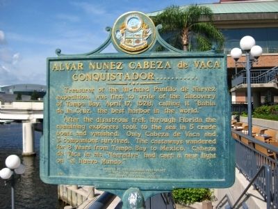 Alvar Nunez Cabeza de Vaca Marker. Click for full size. Alvar Nunez Cabeza de Vaca Marker image. Click for full size.