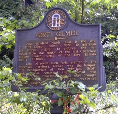 Fort Gilmer Marker image. Click for full size.