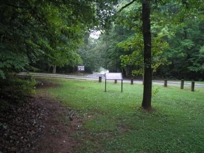 Marker in Guilford Courthouse NMP. Click for full size. Marker in Guilford Courthouse NMP image. Click for full size.