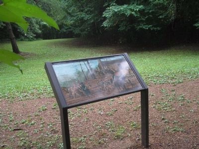 Marker in Guilford Courthouse NMP. Click for full size. Marker in Guilford Courthouse NMP image. Click for full size.