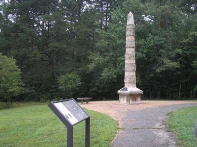 Marker in Guilford Courthouse NMP. Click for full size. Marker in Guilford Courthouse NMP image. Click for full size.