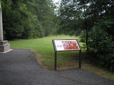 Marker in Guilford Courthouse NMP image. Click for full size.