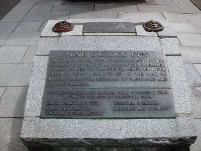 Nine O'Clock Gun Marker image. Click for full size.