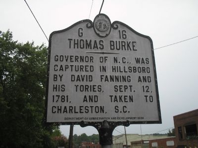Thomas Burke Marker. Click for full size. Thomas Burke Marker image. Click for full size.